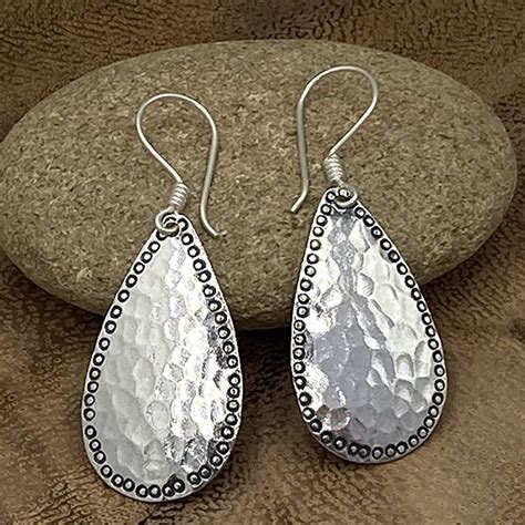 silver drop earrings amazon|handmade silver drop earrings.